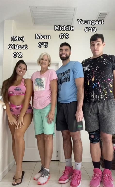 marie tamara height|TikTok’s tallest family reveals the strange things。